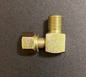 90 Degree Discharge Fitting 1/2" Male X 1/2" Female [ # 8 ] [ Oring ] - Picture 1 of 1