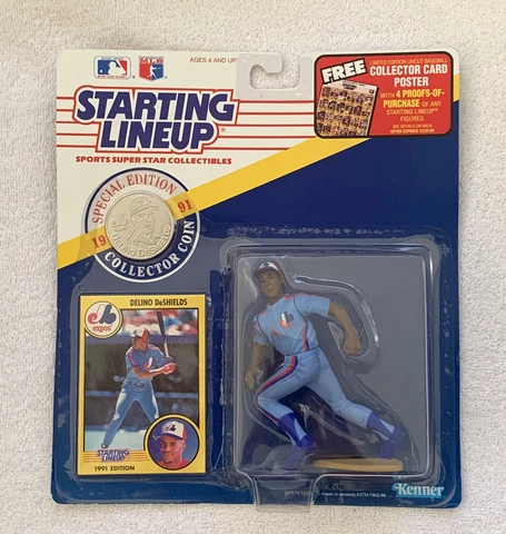 1991 - MLB Starting Lineup DELINO DeSHIELDS-Montreal EXPO’s - Vintage NOS #2 Cover