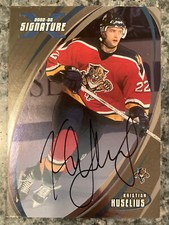 2002-03 Be A Player BAP Signature Series Autograph Auto Kristian Huselius #106