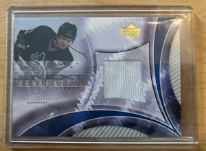 2001-02 Upper Deck Daniel Sedin Jersey Next Generation Canucks 2001 Game Used