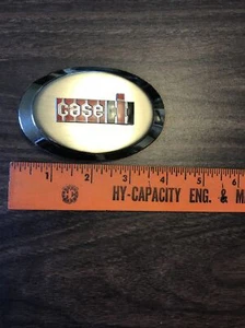 Vintage Case-IH  Logo Belt Buckle. Red & Black Logo On Chrome buckle  New - Picture 1 of 3