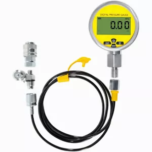 10000PSI Digital Hydraulic Pressure Gauge Coupling Kit For 1/4 NPT 700BAR/70Mpa - Picture 1 of 14