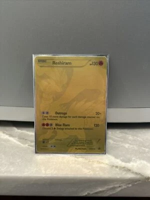 "Golden Reshiram" Reshiram Secret Rare 114/113 Legendary Treasures   - Image 1 of 4
