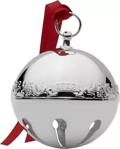 Wallace 2022 Silver-Plated Sleigh Bell Ornament, 52nd Edition, for Christmas - Picture 1 of 13