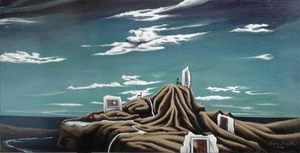 PINTURA SURREALISTA El silencio de los recuerdos surrealismo al óleo Erving Del Pilar - Imagen 1 de 11