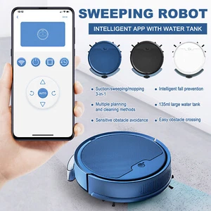 2024 APP WIFI Robot Vacuum Cleaner USB 3-in-1 Smart Wireless Cleaning Sweep - Picture 1 of 27
