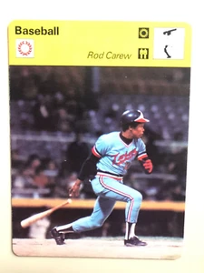 ROD CAREW 1977 Sportscaster Card #10-07 MINNESOTA TWINS - Picture 1 of 1