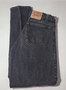 Vintage Levi's 550 Black Straight Fit Tapered Leg Men's Jeans Size 36 x 31 USA - Picture 1 of 7