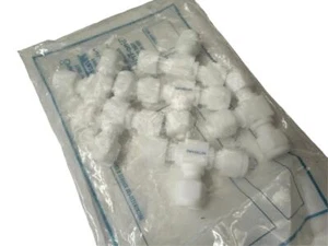 Pack of (6) Swagelok T-400-3 PTFE Tube Fitting 1/4 in. Tube OD - Picture 1 of 2