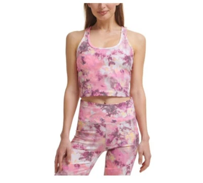 Camiseta sin mangas recortada Calvin Klein Performance estampada espalda cruzada rosa talla 2XL Foto 1 de 2