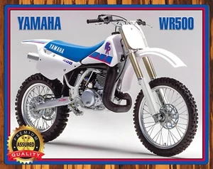 1991 Yamaha - WR500 - Motocross - Metal Sign 11 x 14 - Picture 1 of 4
