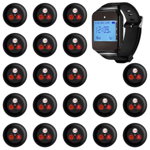 Restaurant Pager Wireless Waiter Calling System Watch Receiver Call Button