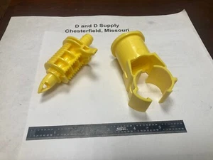 One Blazing Saddles BS9000,  1" Poly x Swing Pipe Barb, Self-Tapping Saddle Tee - Picture 1 of 5