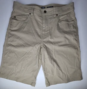 Prana Standard Fit Hiking Cargo Shorts Men's 34x11 Solid Brown - Picture 1 of 8