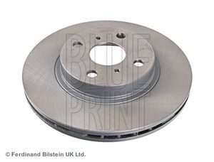 BLUE PRINT 2x brake disc front Ø258 mm internally ventilated for Toyota Corolla