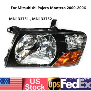 Left Driver Side Headlight Head Lamp For Mitsubishi Pajero Montero 2000-2006 - Picture 1 of 9