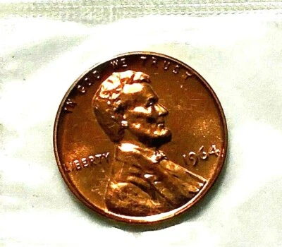 1964 P Lincoln Cent PROOF Still In Mint Cello - Image 1 of 2