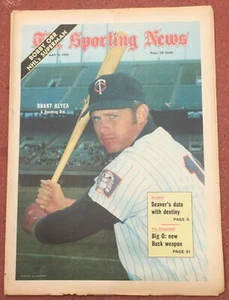 5-9-70 Sporting News Minnesota Twins Brant Alyea en portada - Imagen 1 de 1