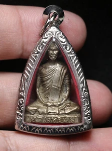 Luang Phor Doem Wat Nong Pho BE 2482, Nakhon Sawan, seltener thailändischer Amulett Anhänger - Bild 1 von 10