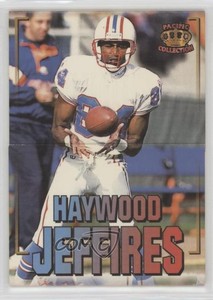 1995 Pacific Triple Folders Teams Steve McNair Haywood Jeffires #5 Rookie RC