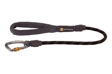 RUFFWEAR Knot-a-Long Dog Leash 30-inch Short Rope Lead Obsidian Black