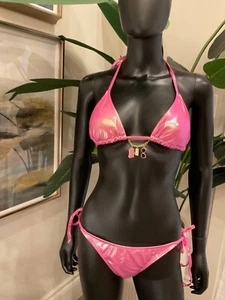Pink Bikini with Charming Bikinis Let’s Go Shopping Charm! - Picture 1 of 4
