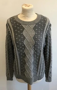 Somerset by Alice Temperley Pullover UK Größe 8 neu mit Etikett grau Argyle-Stil Wollmischung - Bild 1 von 8