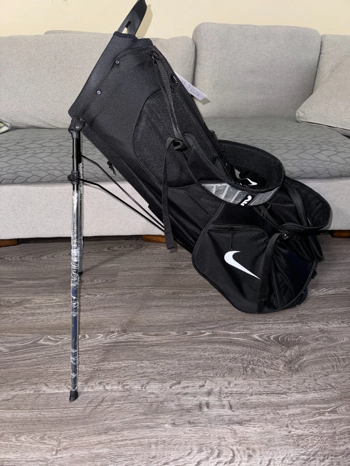 Bolsa de golf Nike Air Sport 2 resistente al agua autoportante negra blanca NUEVA Foto 1 de 4