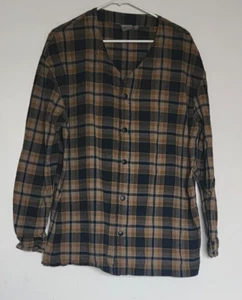 ASOS WOMAN PLAID SHIRT LONG SLEEVED  SIZE XL - Picture 1 of 13