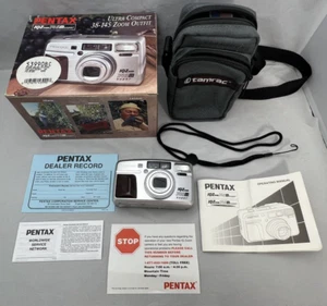 PENTAX IQZoom 145M Super 35mm Point & Shoot Film Camera TESTED Read Description - Picture 1 of 22