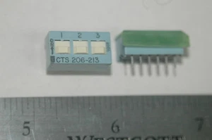 CTS 206-213 3-POSITION DIP switch ganged slide sealed new lot Quantity-25 - Picture 1 of 1