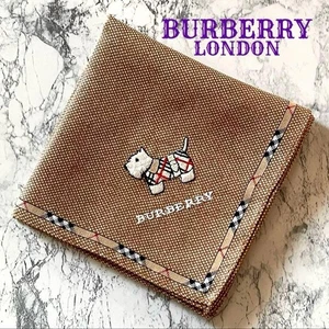 Pañuelo de algodón BURBERRY sin usar a cuadros Nova marrón bordado para perro - Imagen 1 de 6