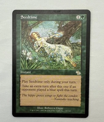Seedtime x1 MTG Judgment 1x Magic Good Heavy Play HP - Image 1 of 2