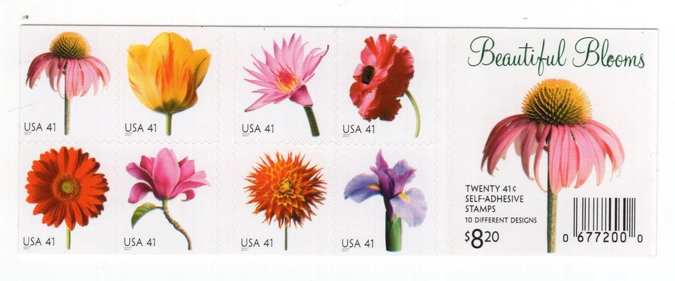 2007 41 cent Beautiful Blooms booklet of 20 Scott #4185a, Mint NH - Image 1 of 1