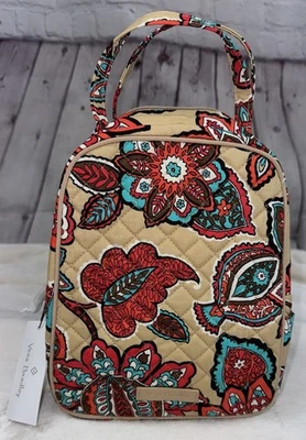 NWT VERA BRADLEY Iconic Lunch Bunch Lined Bag Desert Floral Tan Orange $34.00 - Image 1 of 4