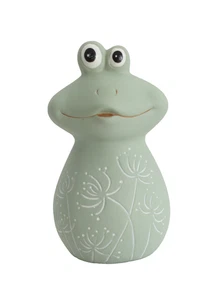Deko Frosch Keramik Gecko Lurch Garten Teich Tier Figur Skulptur Froschkönig - Bild 1 von 4