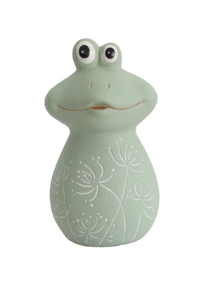 Deko Frosch Keramik Gecko Lurch Garten Teich Tier Figur Skulptur Froschkönig - Bild 1 von 4