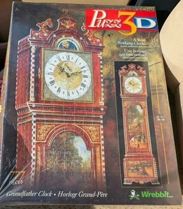 Puzz 3D Grandfather Clock 777 Pieces Puzzle 1997 VTG Brand New Sealed - Picture 1 of 2