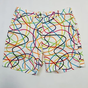 Loudmouth Shorts Herren 38 Swirl Golf Fun Print Mehrfarbig Freizeit Baumwollmischung - Bild 1 von 14