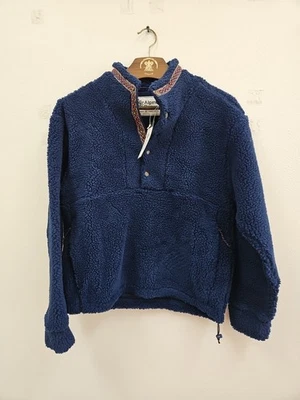 Alpine Design Women’s Sherpa 1/4 Snap Pullover Fleece X Small  Vintage Blue NWT - Image 1 of 4