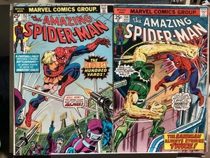 AMAZING SPIDER-MAN #153 + 154 MARVEL 1976 SANDMAN - Picture 1 of 7