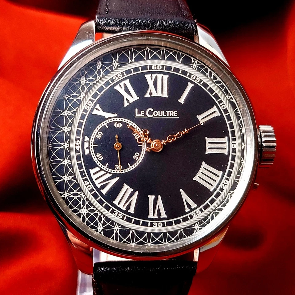 Le Coultre Swiss Wrist Watch Vintage Men's Watch Black Dial Serviced - Image 1 of 4