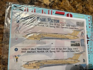 PRINT SCALE DECALS # 72-187   1:72nd SCALE HANDLEY PAGE VICTOR DECAL - Picture 1 of 2