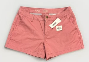 Pantaloncini corti donna A.N.A rosa twill vita media taglia 6/3,5” cuciture interne nuovi con etichette - Foto 1 di 7
