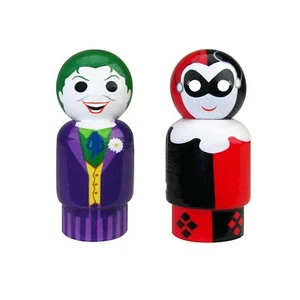 THE JOKER & HARLEY QUINN PIN MATE FIGURE LOT DC COMICS JUSTICE LEAGUE MOSC 2016 - Picture 1 of 3