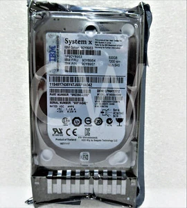 90Y8953 90Y8954 90Y8957 IBM SYSTEM X 500GB 7200RPM 6Gbps 2.5" SAS HDD Hard Drive - Picture 1 of 2