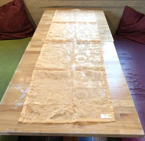 Organza-Tischläufer, orange mit Rankenornament 40x137 cm, unbenutzt - Bild 1 von 1