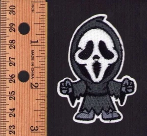 Parche bordado de terror Scream Ghostface versión de dibujos animados (hierro/costura) - nuevo - Imagen 1 de 1