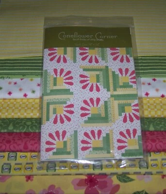 Kit de edredón CONEFLOWER CORNER con tela 100% algodón de RILEY BLAKE Foto 1 de 4