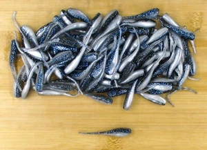 (100) Bobby Garland Crappie Fishing 2" Baby Shad Blue Thunder Bulk Lot Brand New - Picture 1 of 2